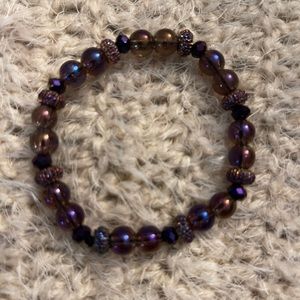 6mm Purple stretch bracelets